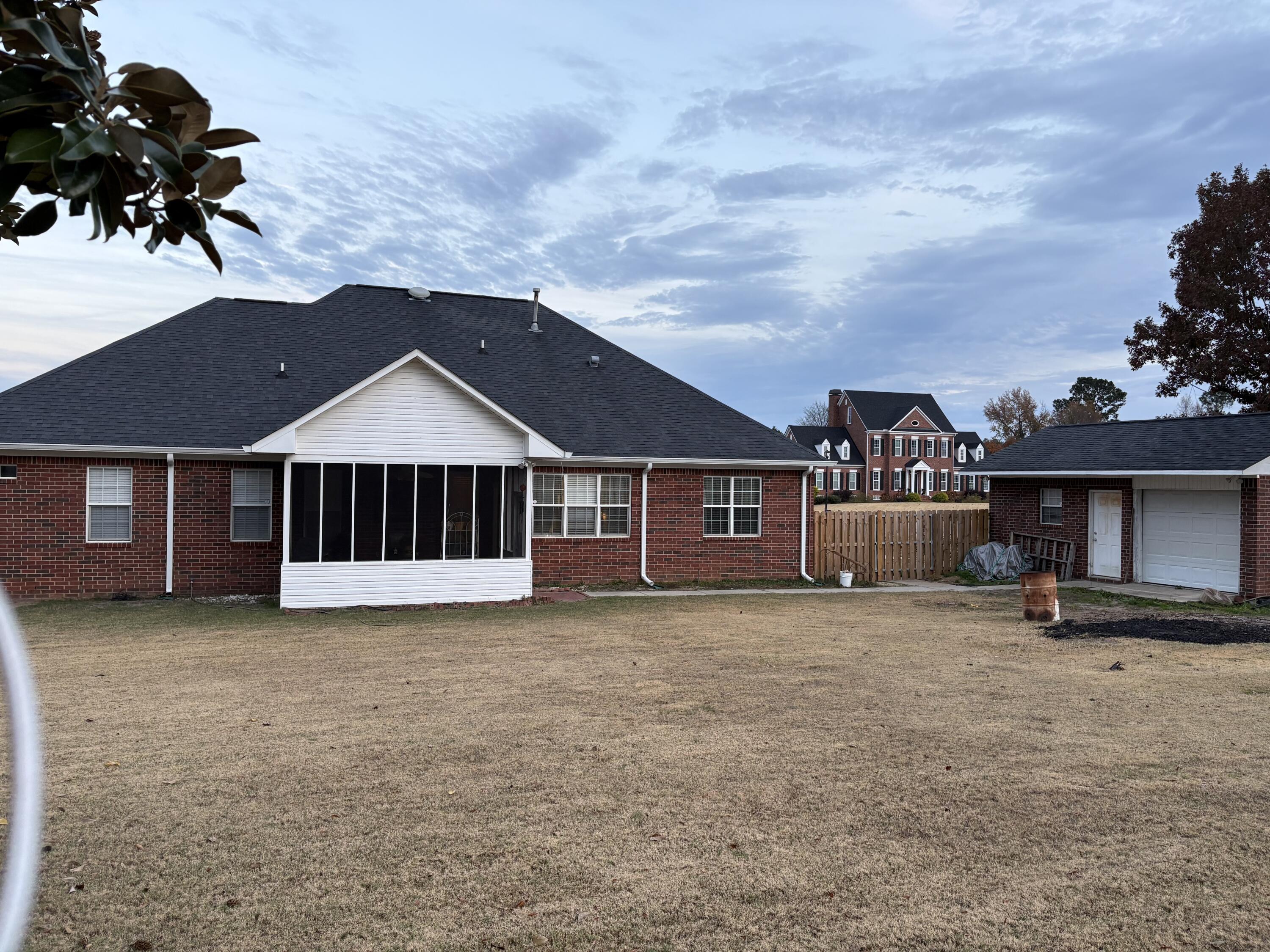 Back Yard View / Enclosed Porch