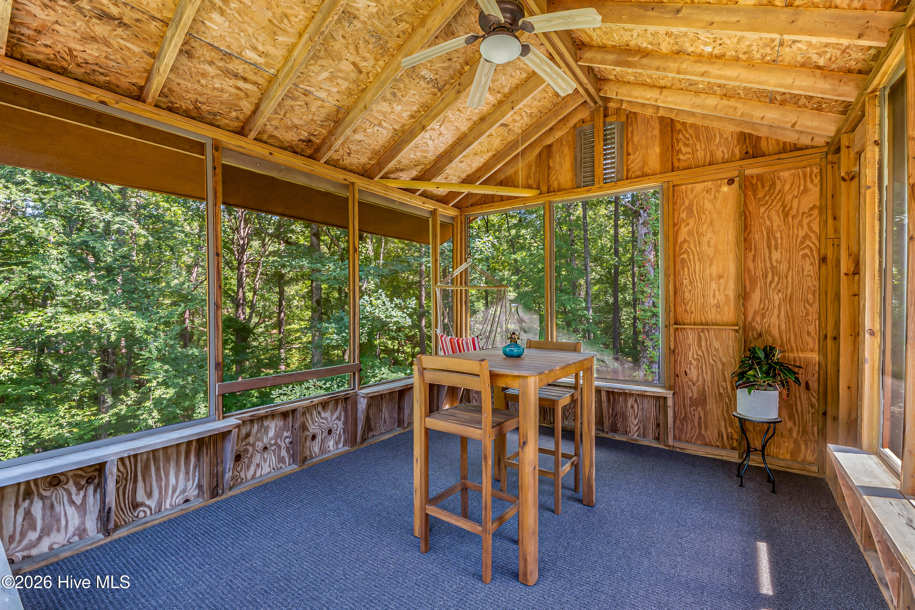 Perfect for entertaining, yoga, or a she shed . Wink wink