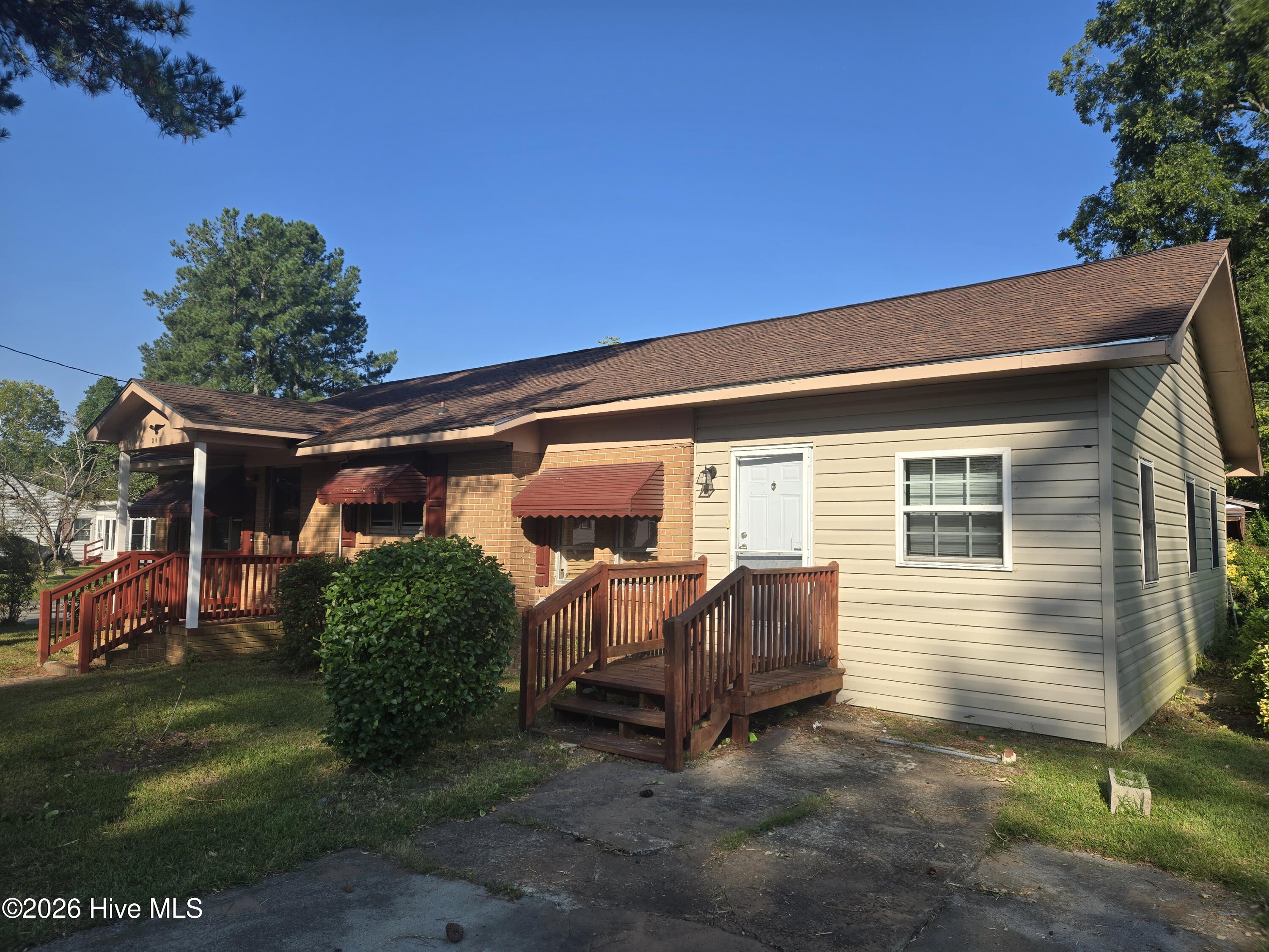 Exterior photo of 208 Center Street, Williamston, NC 27892. MLS: 100602665
