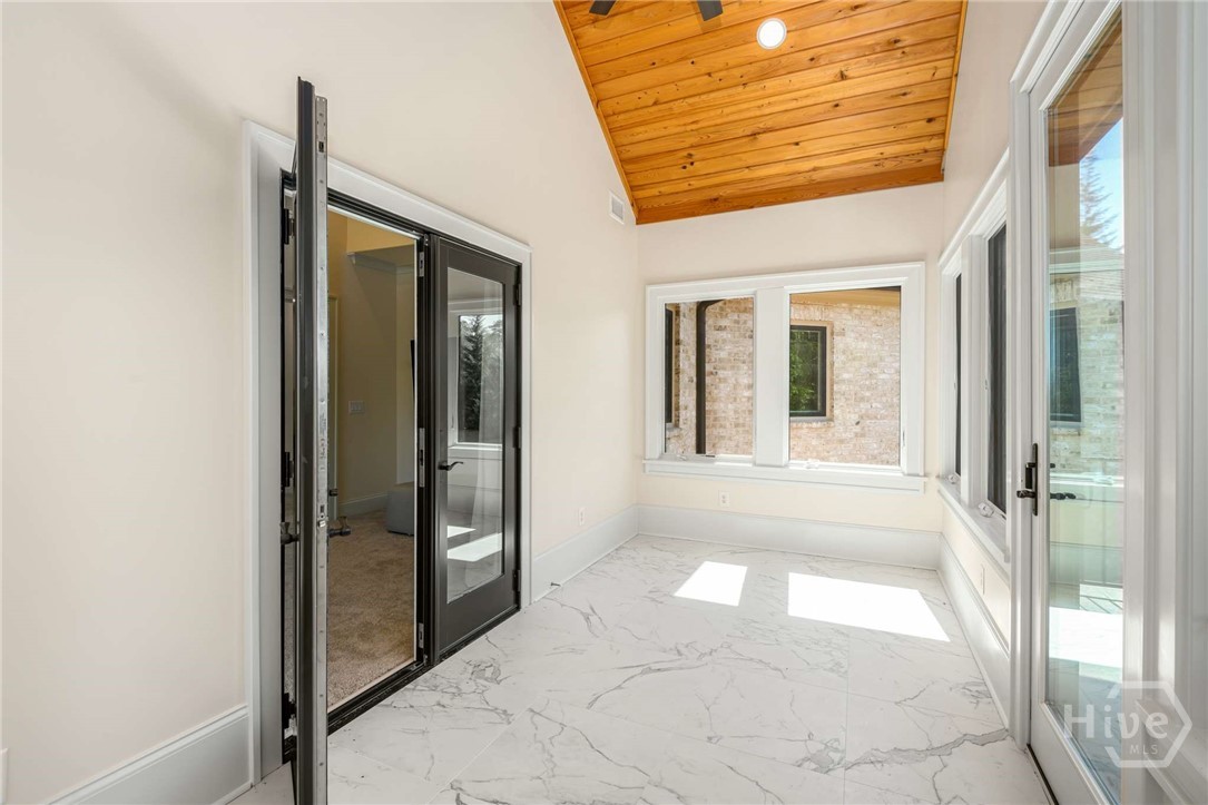 Private enclosed balcony off Primary sitting room