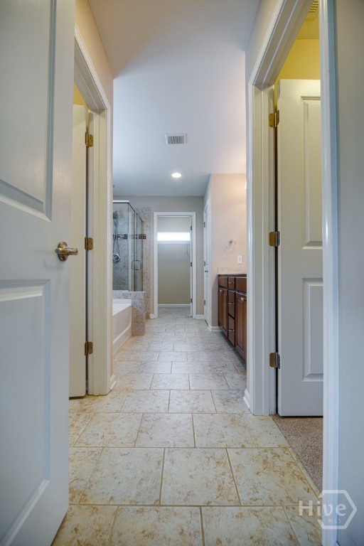 Entering the primary bath