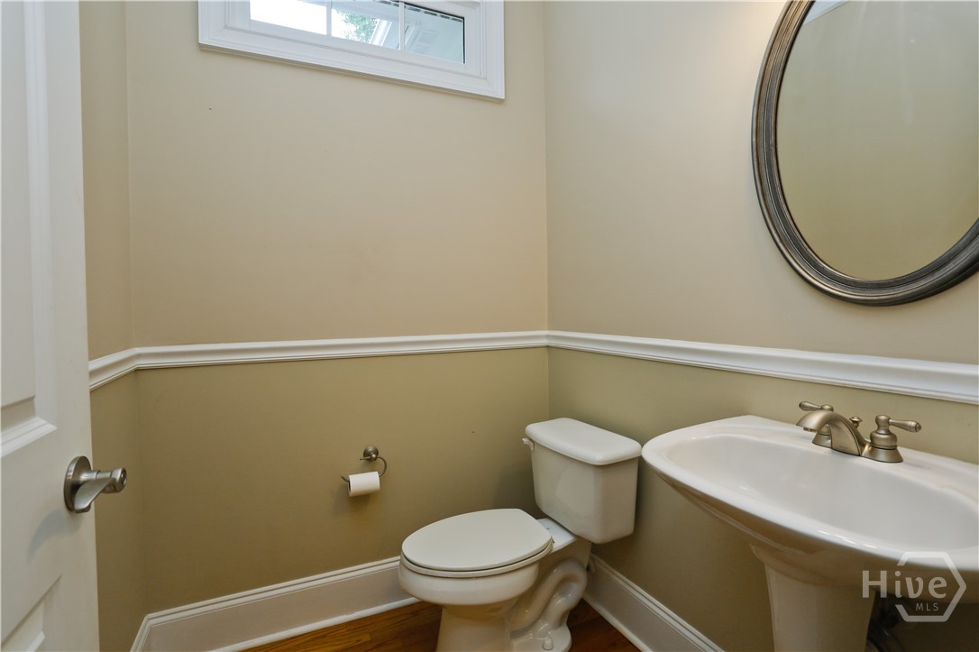 Main level half bath