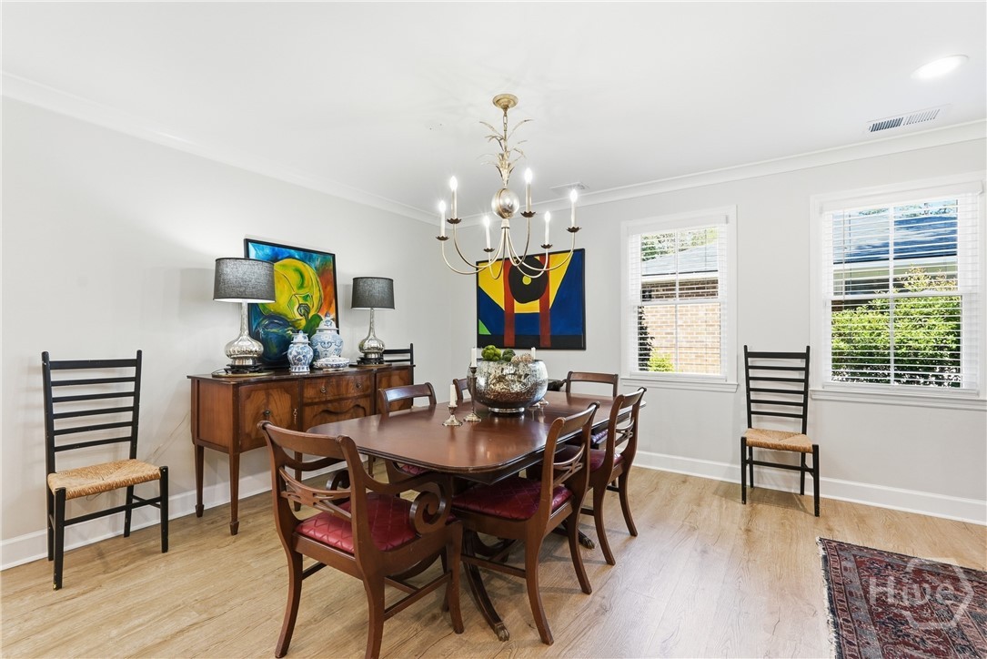 Formal dining area