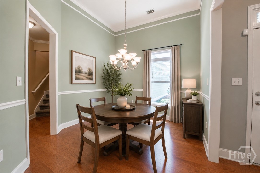 Virtually Staged Dining Room