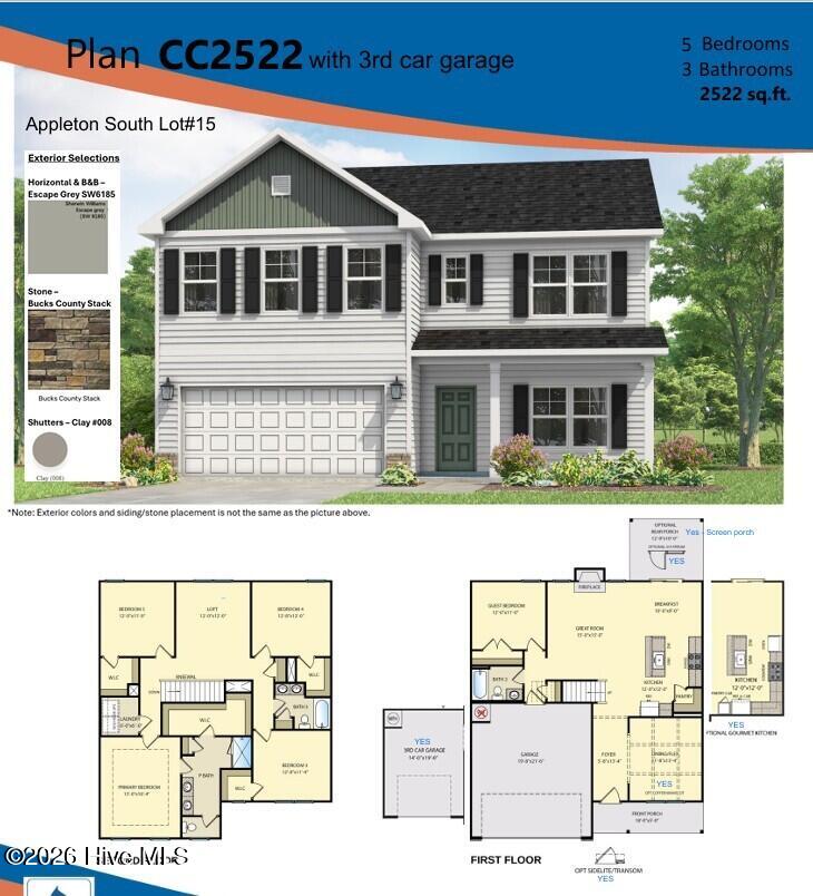 Exterior photo of 653 Cresswell Moor Way, Fayetteville, NC 28311. MLS: 100582368