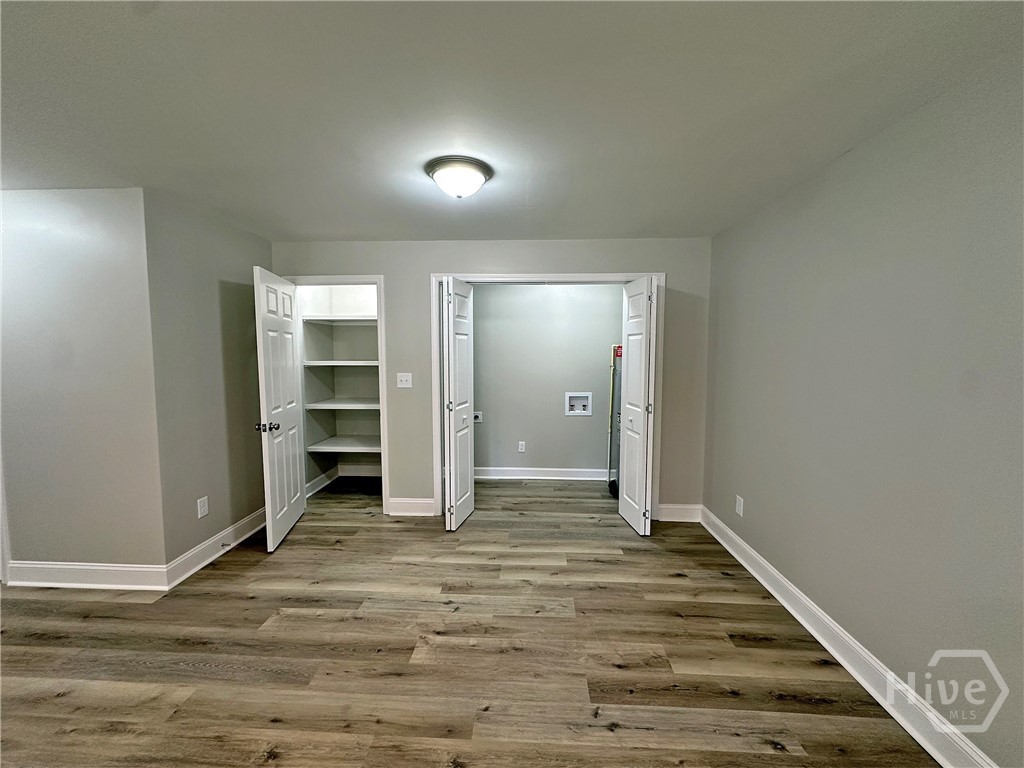 Dining Area with Laundry Closet and Pantry