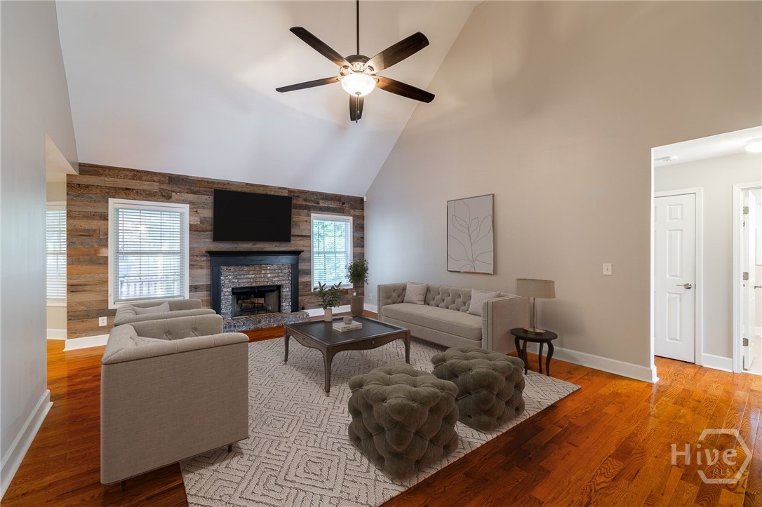 Virtually Staged Living Room
