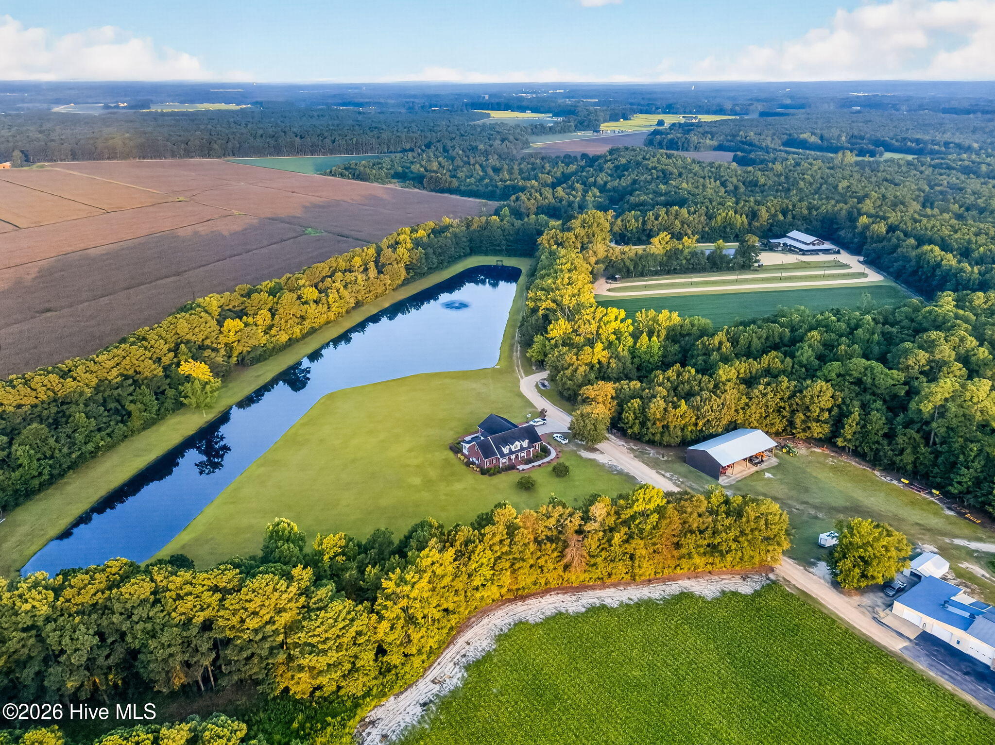 Approximately 4 acre pond with Fountain