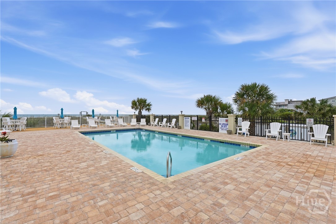 Community Pool with new paver deck