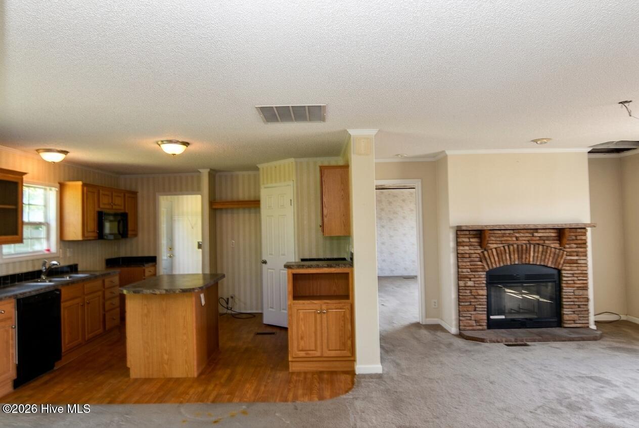 Kitchen and Living room