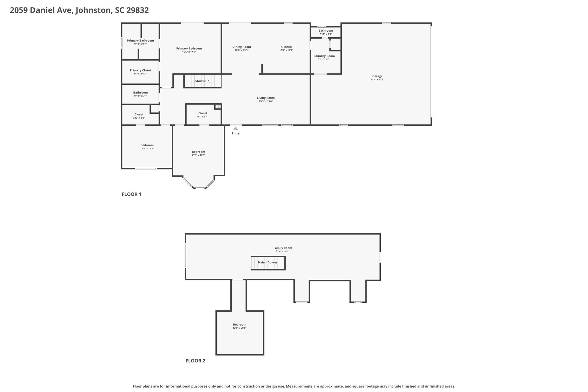 Homes For Sale - 2059 Daniel Avenue<br/> Johnston, SC 29832