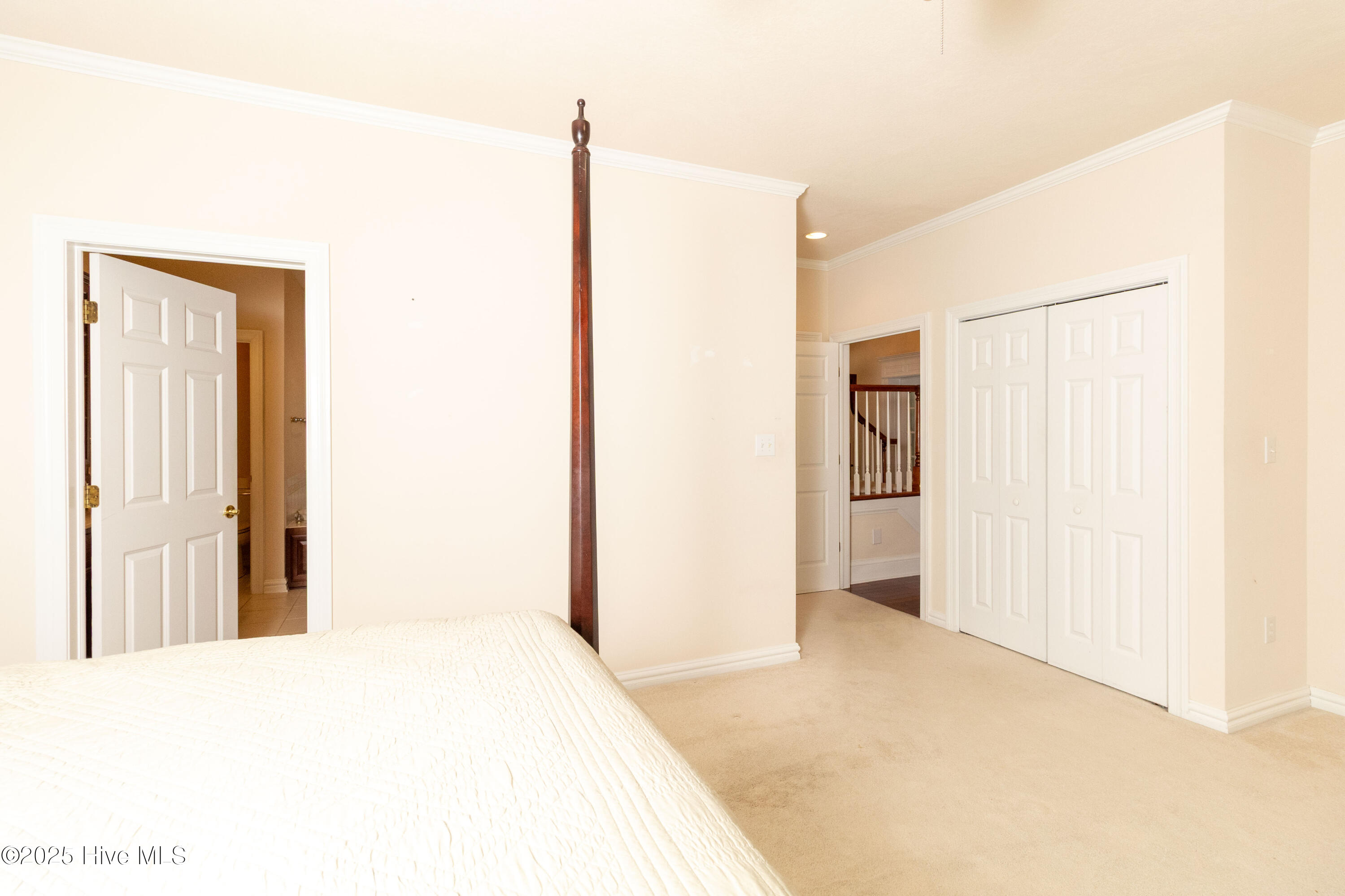 Primary suite on main level adjacent to living room