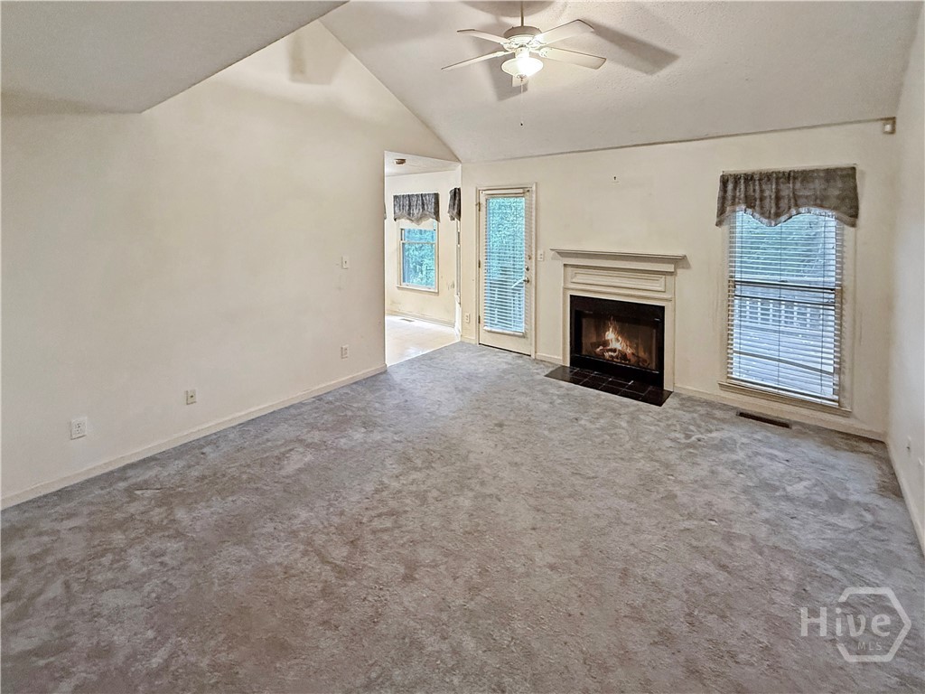 Great Room with vaulted ceiling