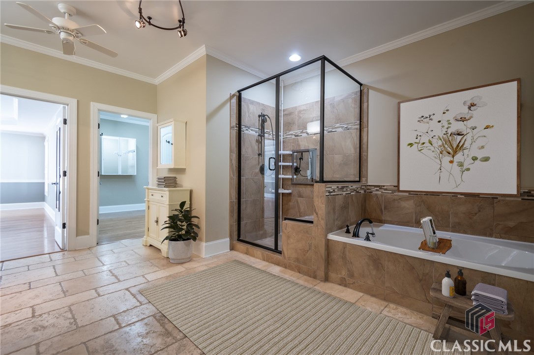 Master Bathroom staged