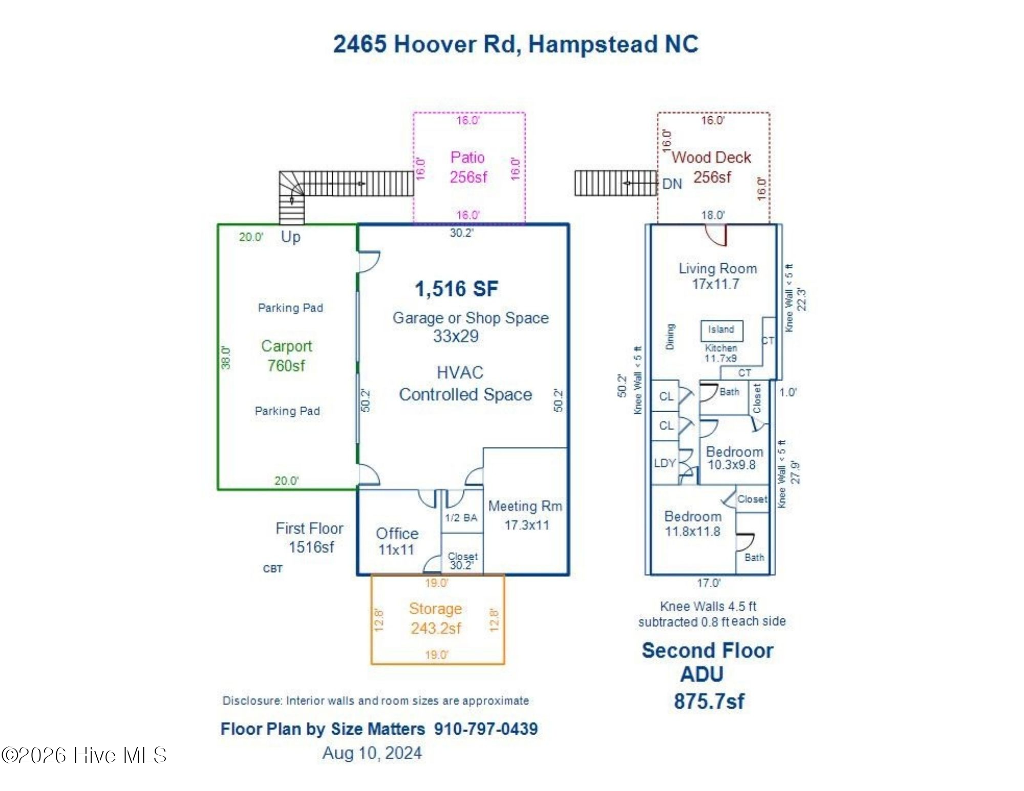 Exterior photo of 2463 Hoover Road, Hampstead, NC 28443. MLS: 100572231