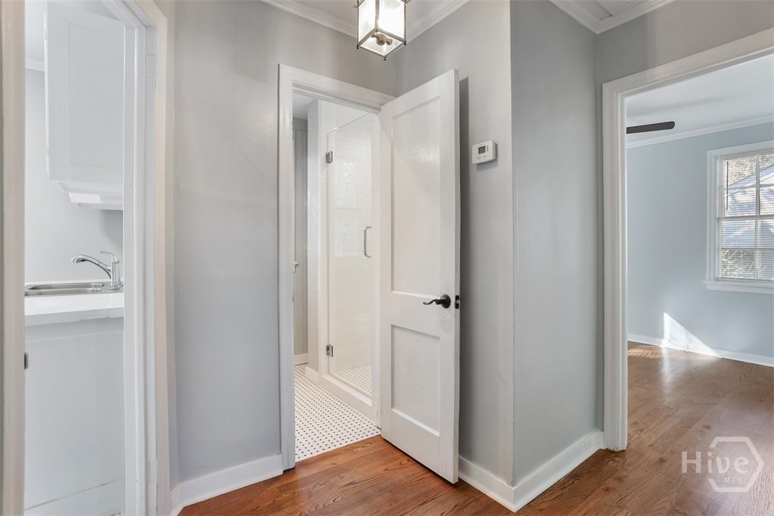 The home offers two bedrooms and one full bath.