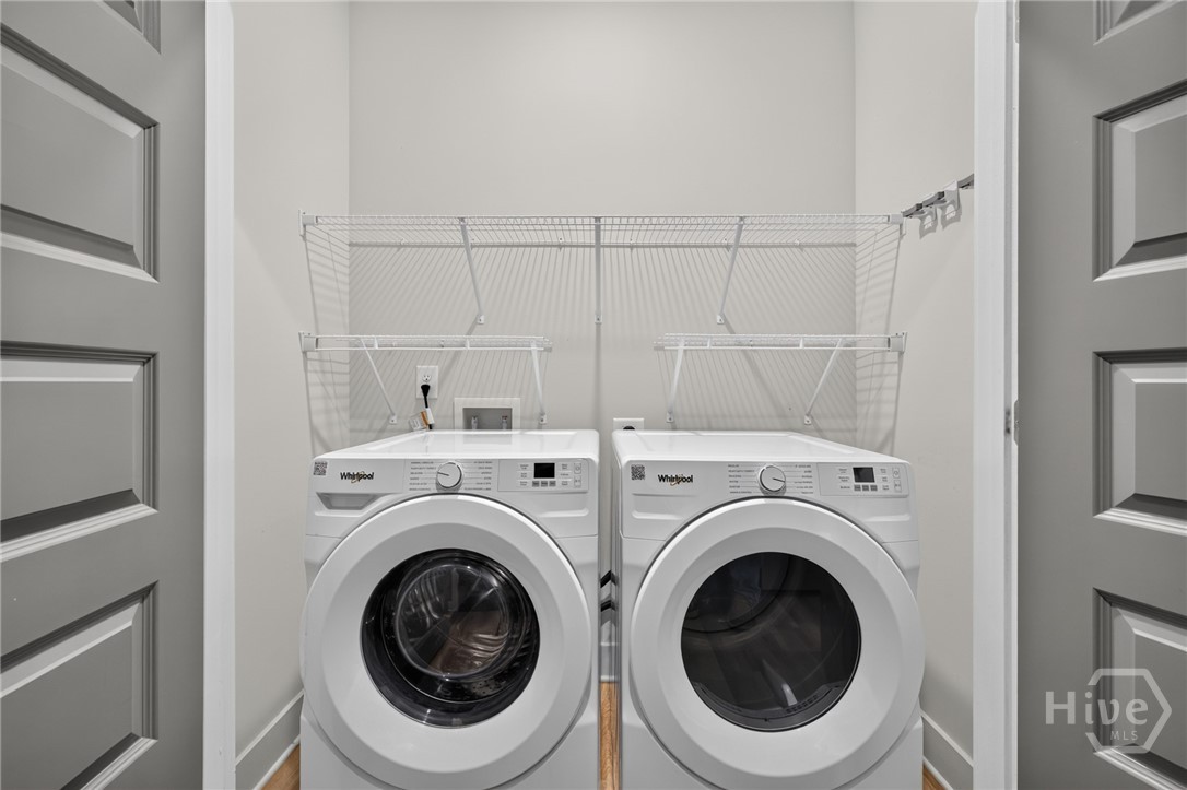 Laundry closet - Whirlpool Washer and Dryer