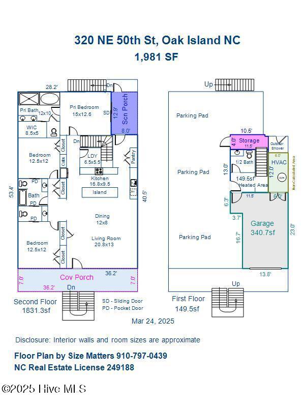 320 NE 50th Floor Plan Graphic