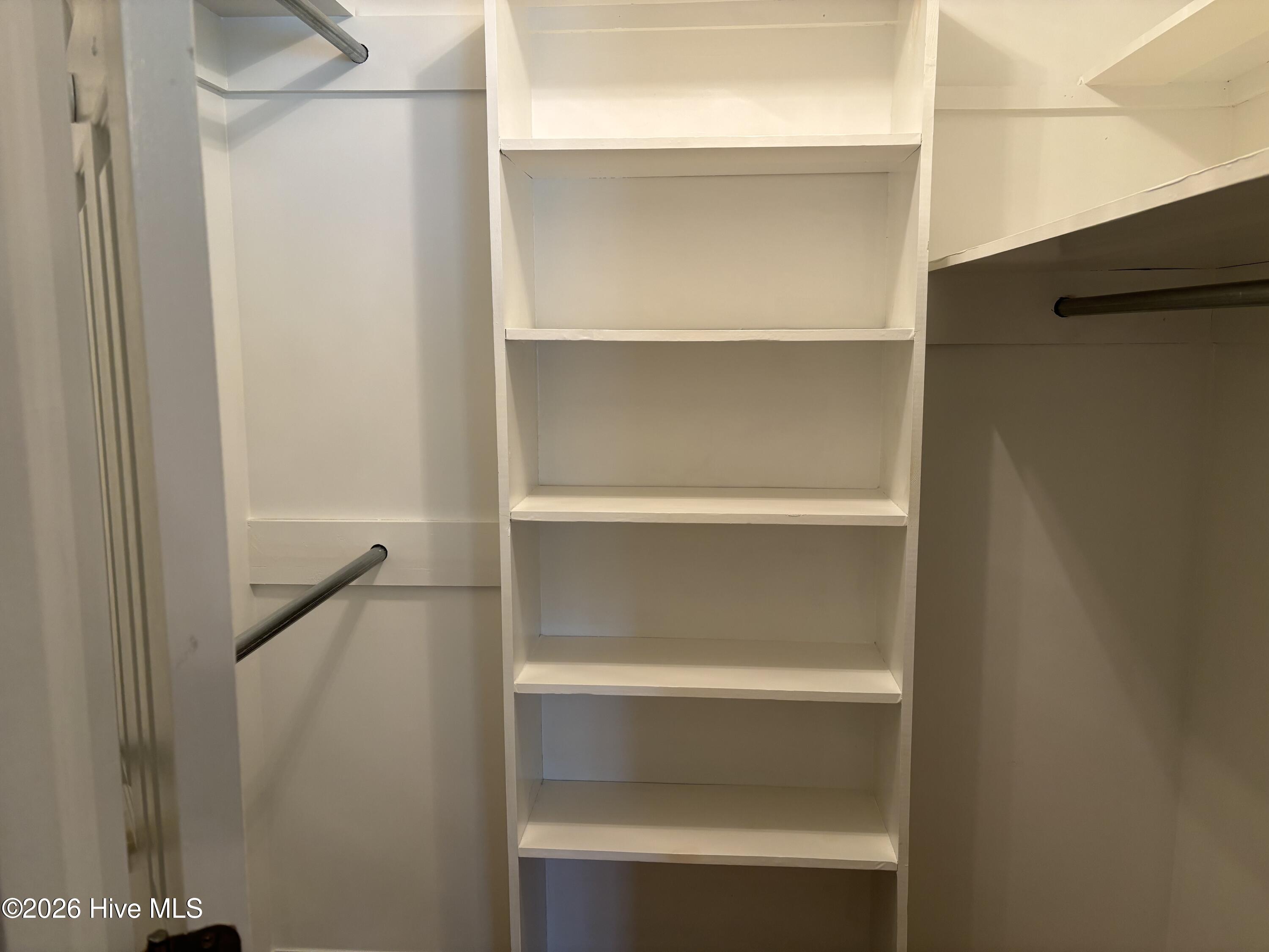 Walk-in closet in main bedroom