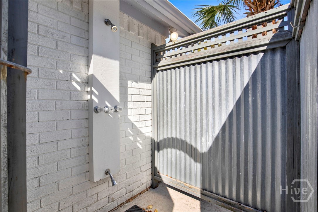 Outside enclosed Shower