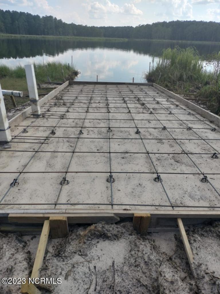 New neighborhood boat landing under construction.
