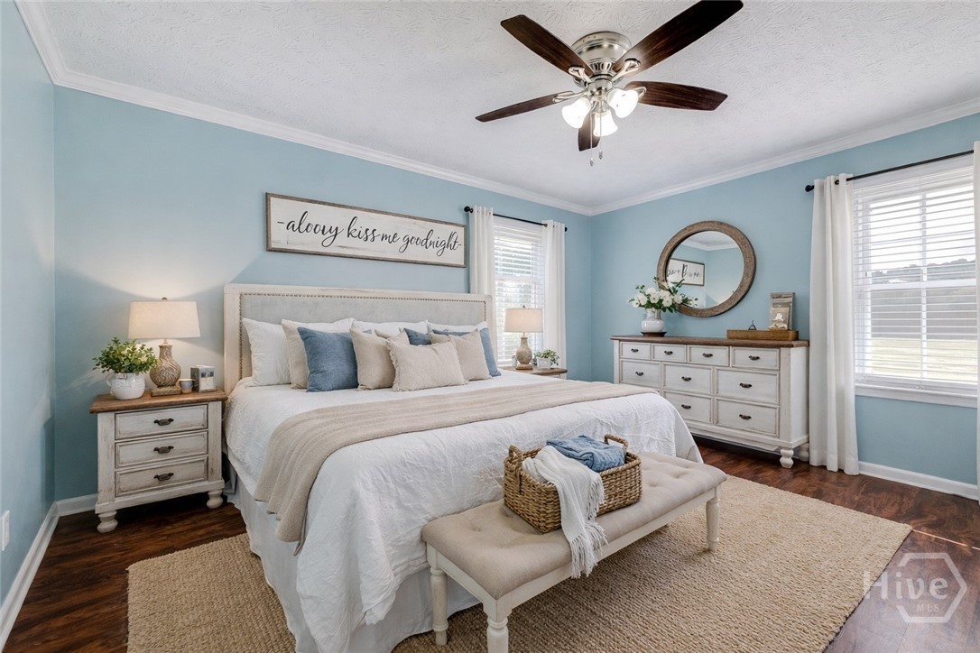 virtually staged bedroom