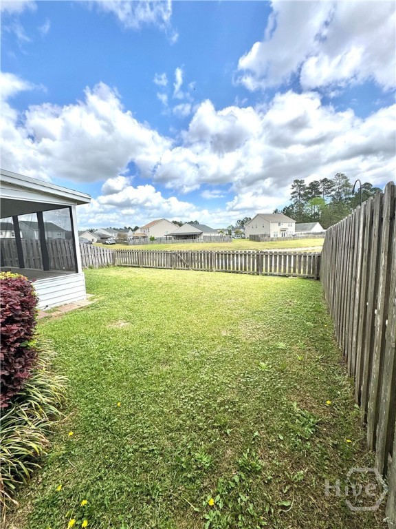 Side Yard View Toward Lagoon