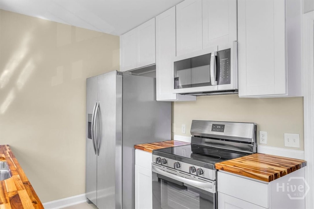 New appliances and cabinetry