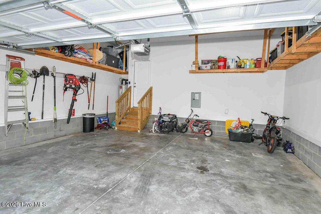 freshly painted garage