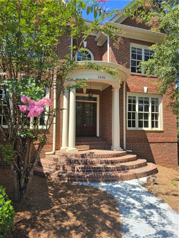 Commanding Portico entrance