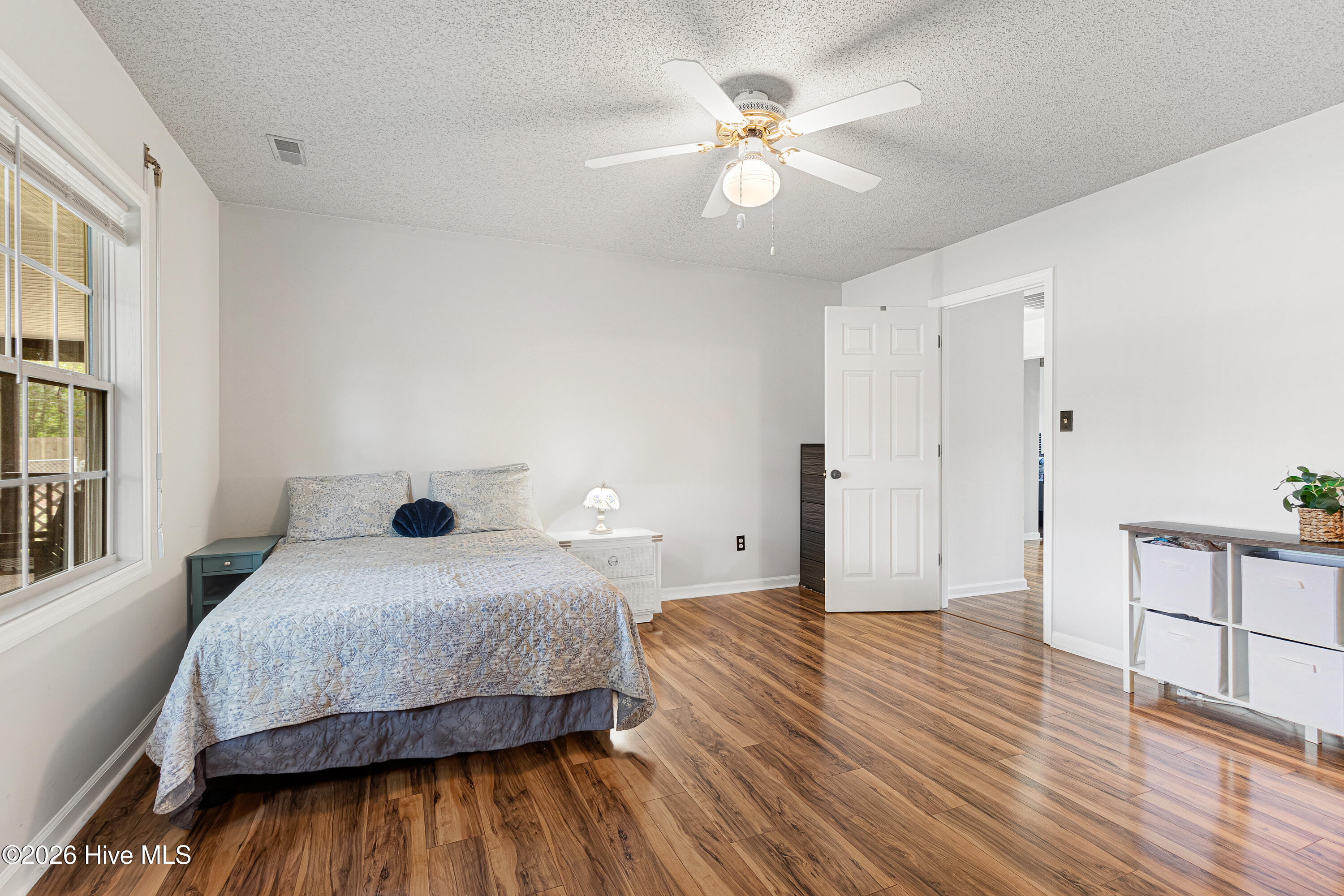 Primary bedroom with lake views