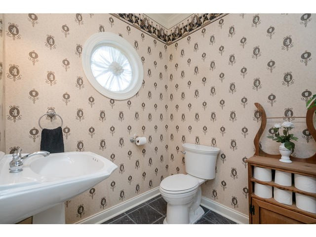 Main level powder room