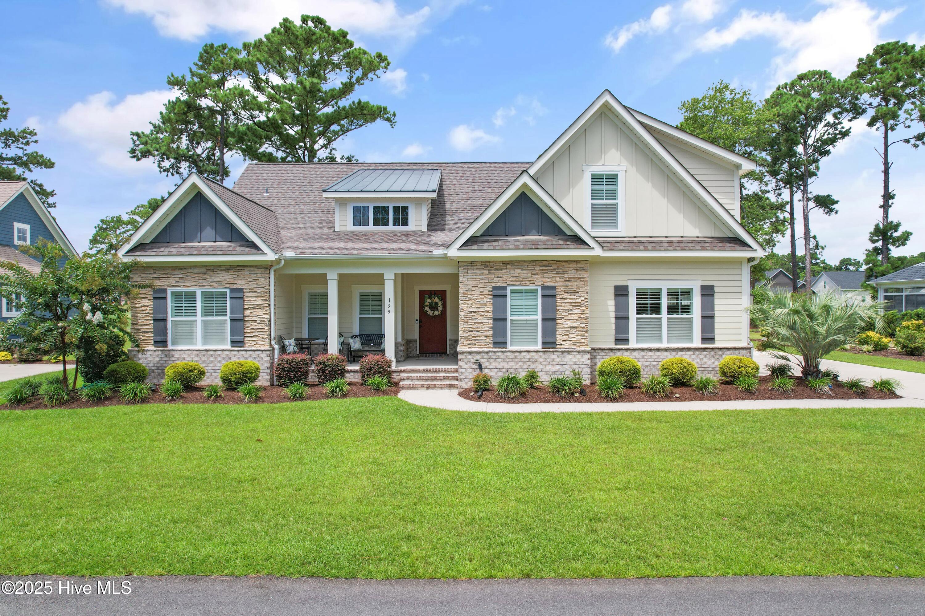 Welcome to paradise located in the much desirable Seahorse Estates of Sea Trail Plantation. The four bedroom, 3bath home overlooks the number one fairway of the Jones Course.  When you walk into the house you have direct views of the great room, gourmet kitchen, dining area and the enclosed sunroom.  The kitchen is appointed with stainless steel appliances, gas cooktop with range good, dishwasher and wall oven and microwave comb.  The master suite has a Presidential ceiling with ambient rope lighting.  Master closet features barn door & custom shelving.  Master bath has open shower with zero entry design.  The laundry room has custom- built cubies for organization. The second and third bedroom are on the other side of the house and the fourth bedroom is upstairs with a full bath. The two car garage has been finished with epoxy flooring.  The back yard has a fence so your little fur babies can enjoy the outside with you.  Sea Trail amenities include: Private beach parking on Sunset Beach, three 18 hole championship golf course, two outdoor pools, clubhouses, pickleball/tennis courts, fitness center and two restaurants.Schedule your showing today to see this luxury built, low maintenance home.