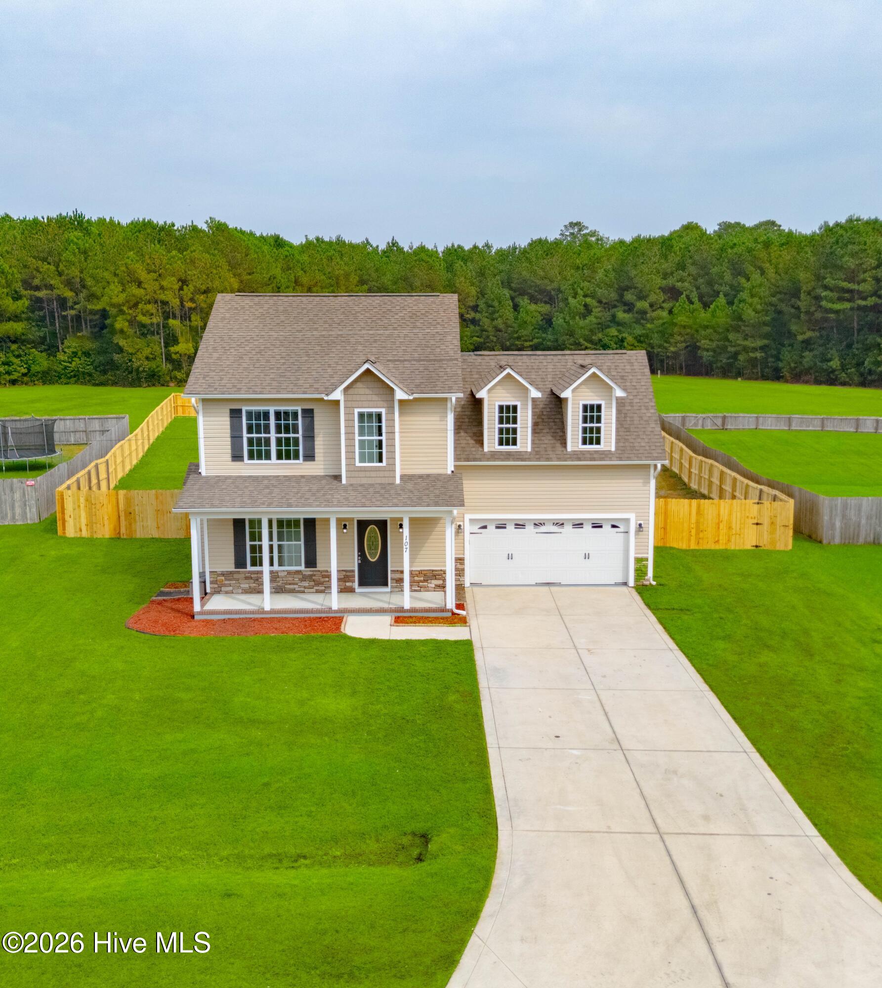 Photo 1 of Single family home for sale at 107 Sparrow Point Ln, Jacksonville, NC 28540 | MLS# 100609547 | Listing updated on 2026-10-10