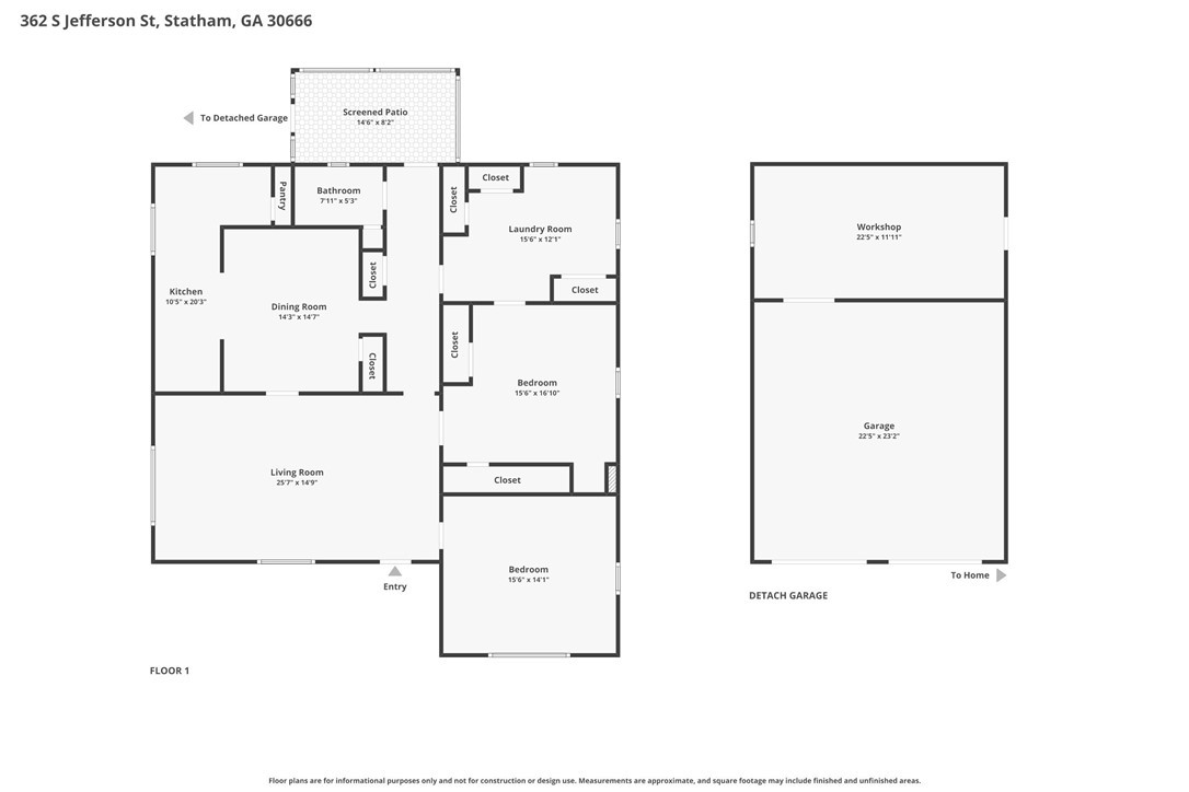 Homes for sale in Statham, GA | 362 S Jefferson St, Statham, GA 30666 | MLS# CL356862