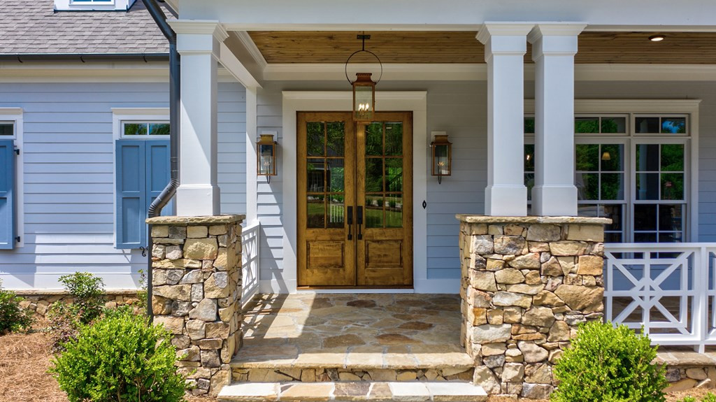 Custom double front doors