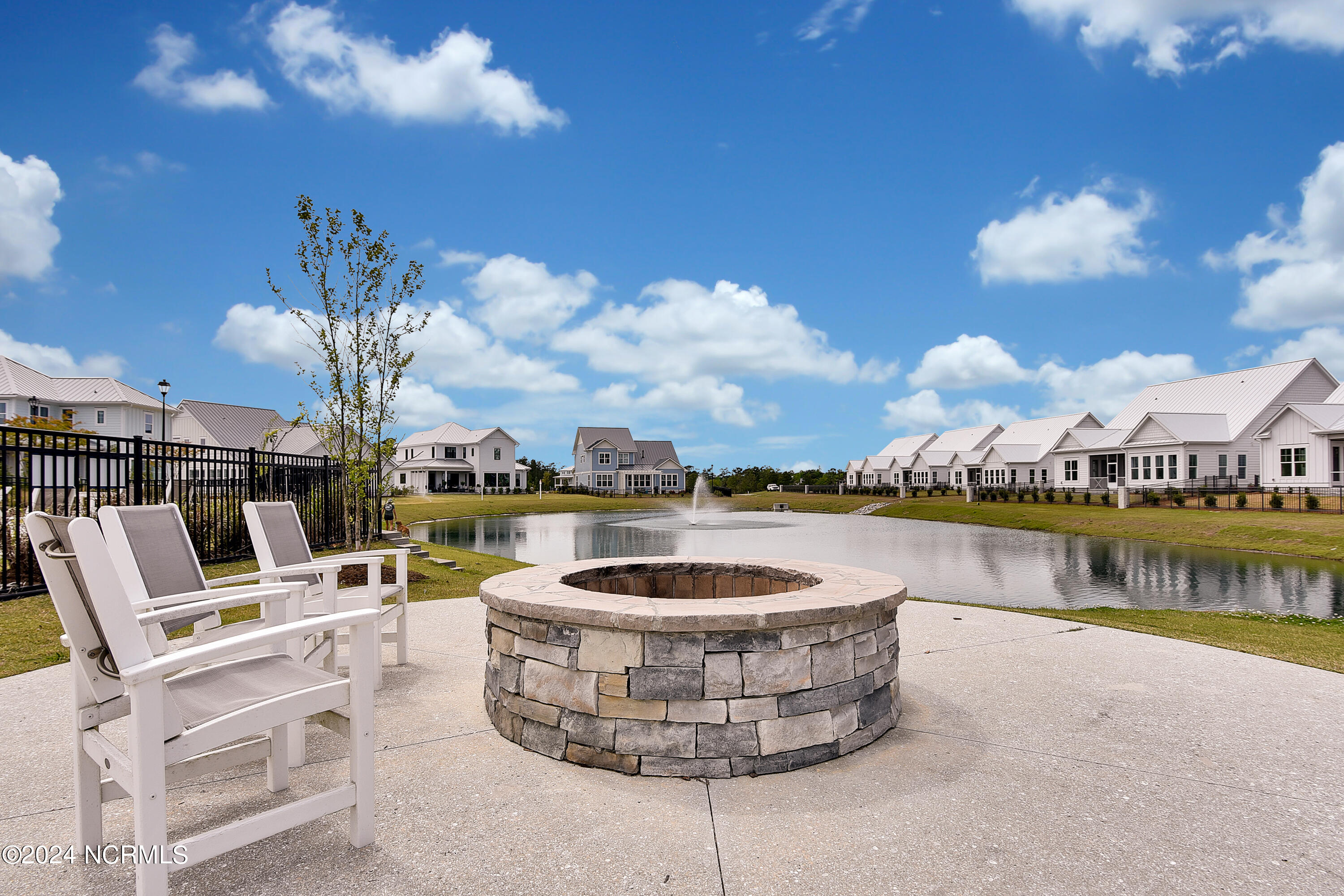 Fire pit at clubhouse