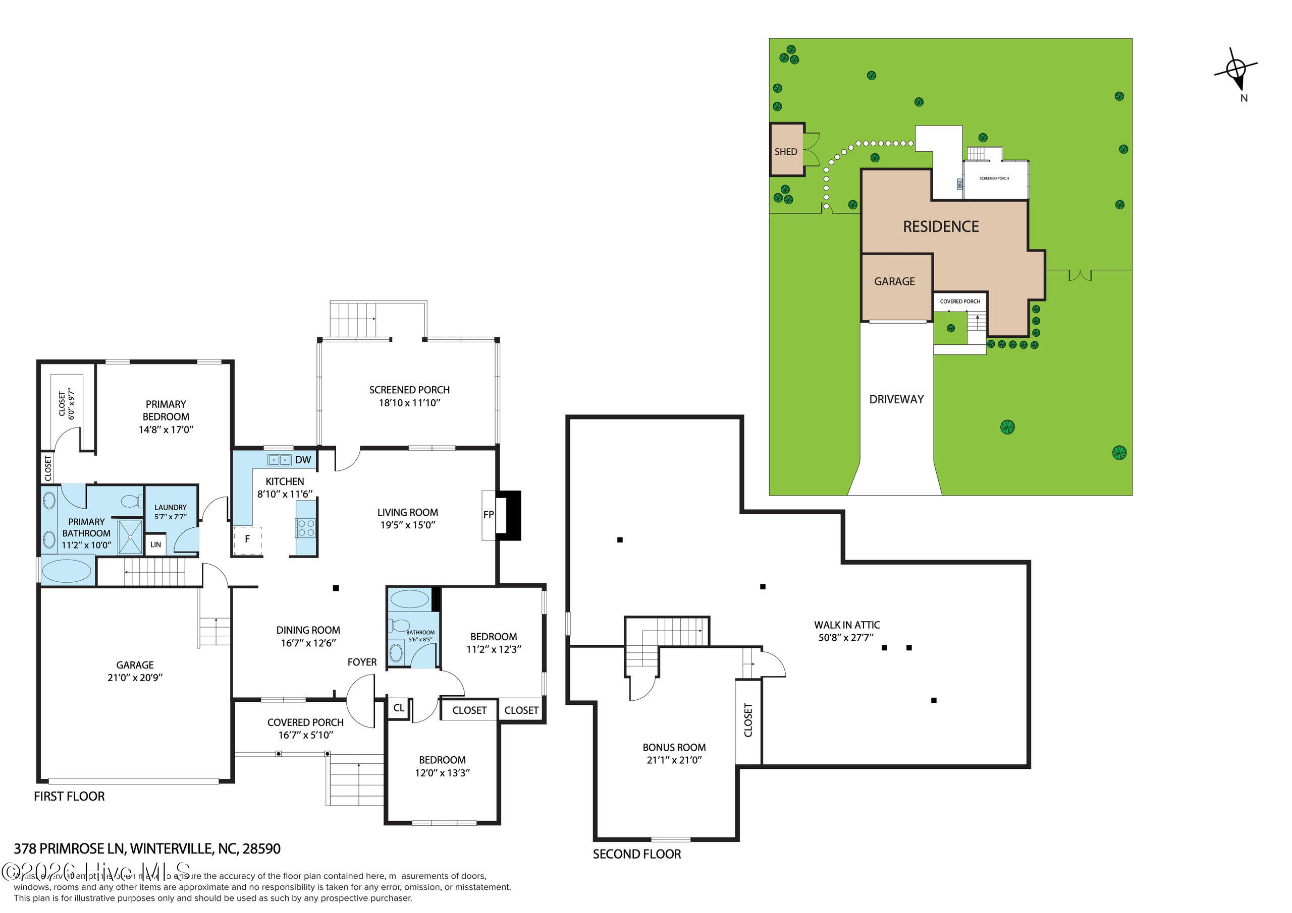 Exterior photo of 378 Primrose Lane, Winterville, NC 28590. MLS: 100580338