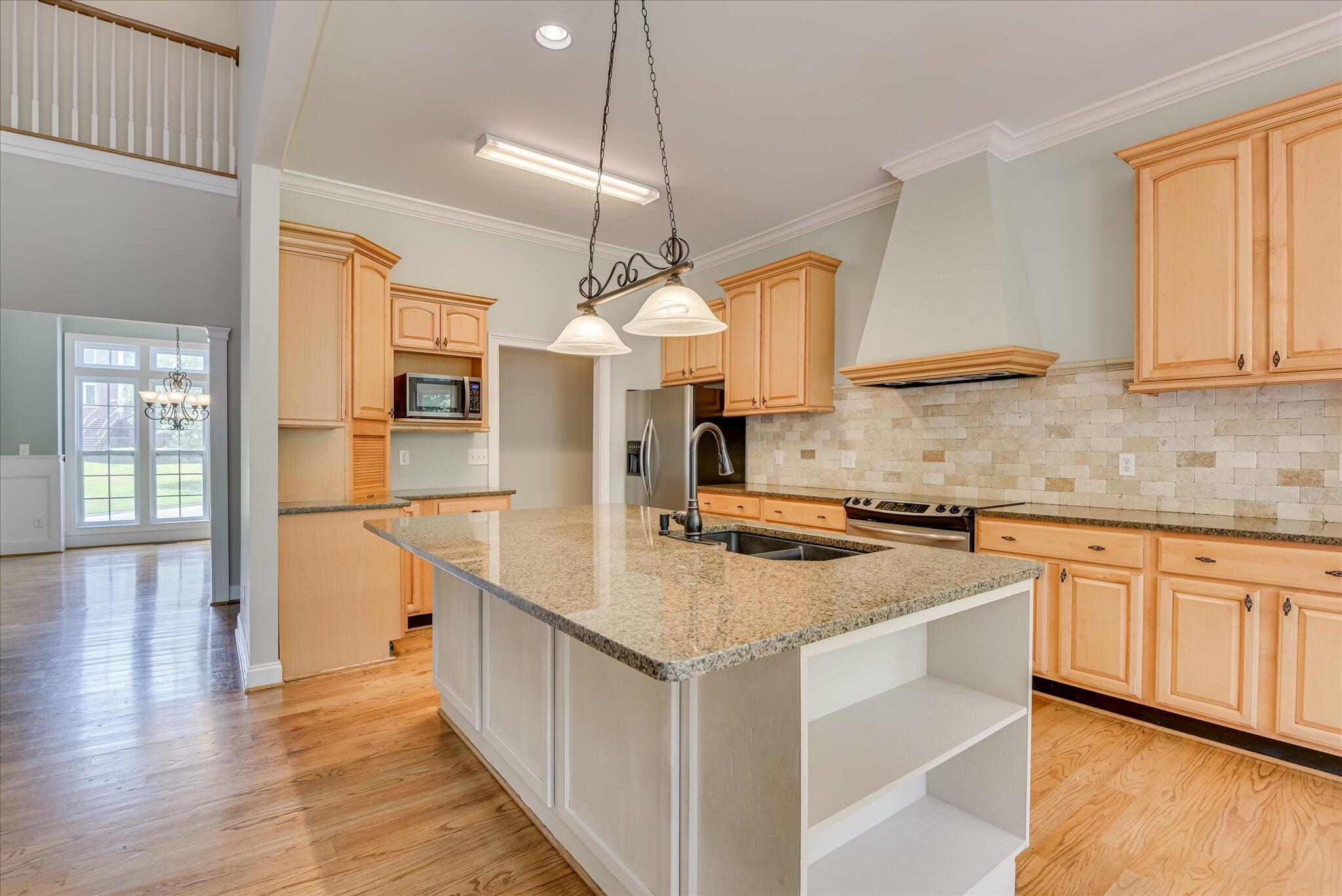 Beautiful kitchen with very large island