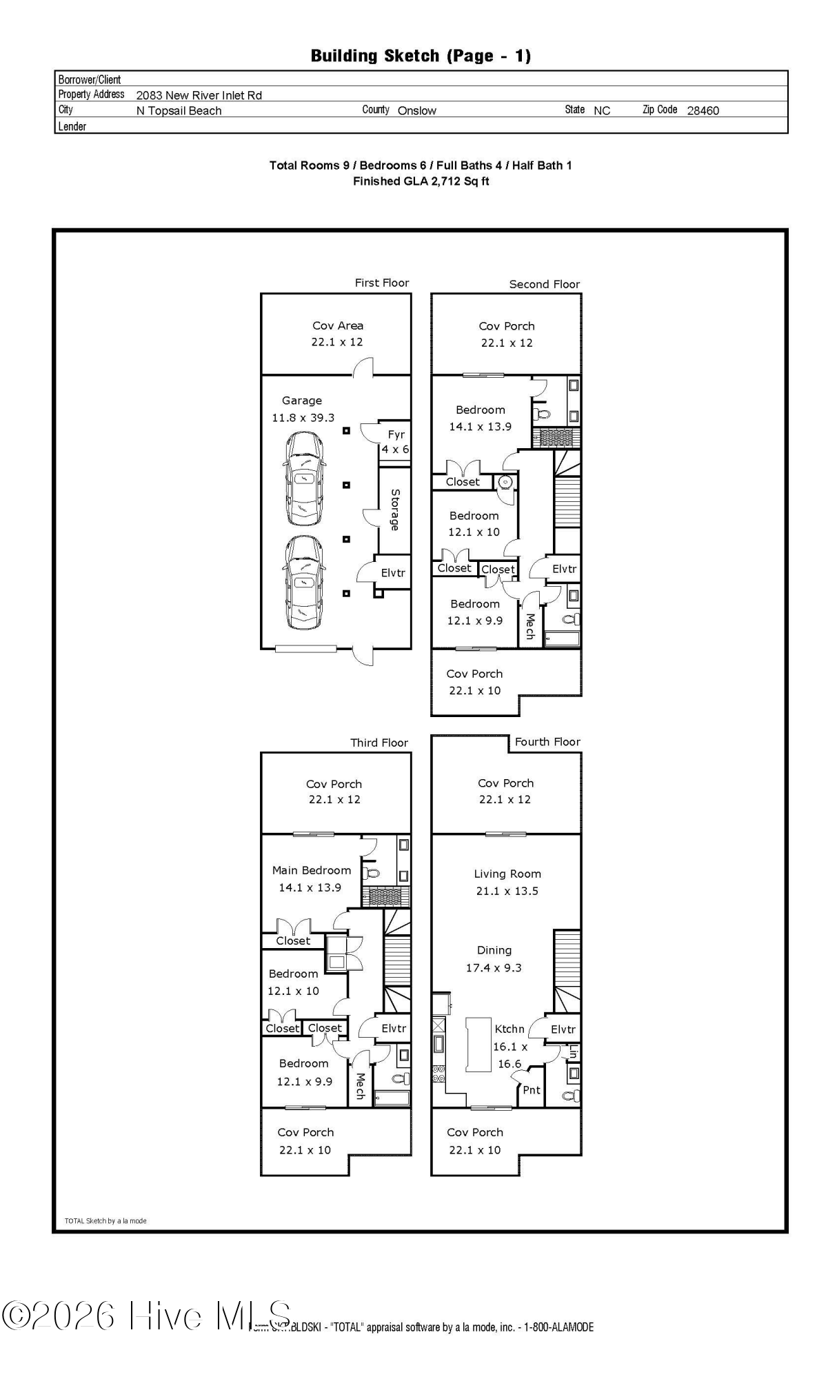 Exterior photo of 2083 New River Inlet Road A, North Topsail Beach, NC 28460. MLS: 100606800