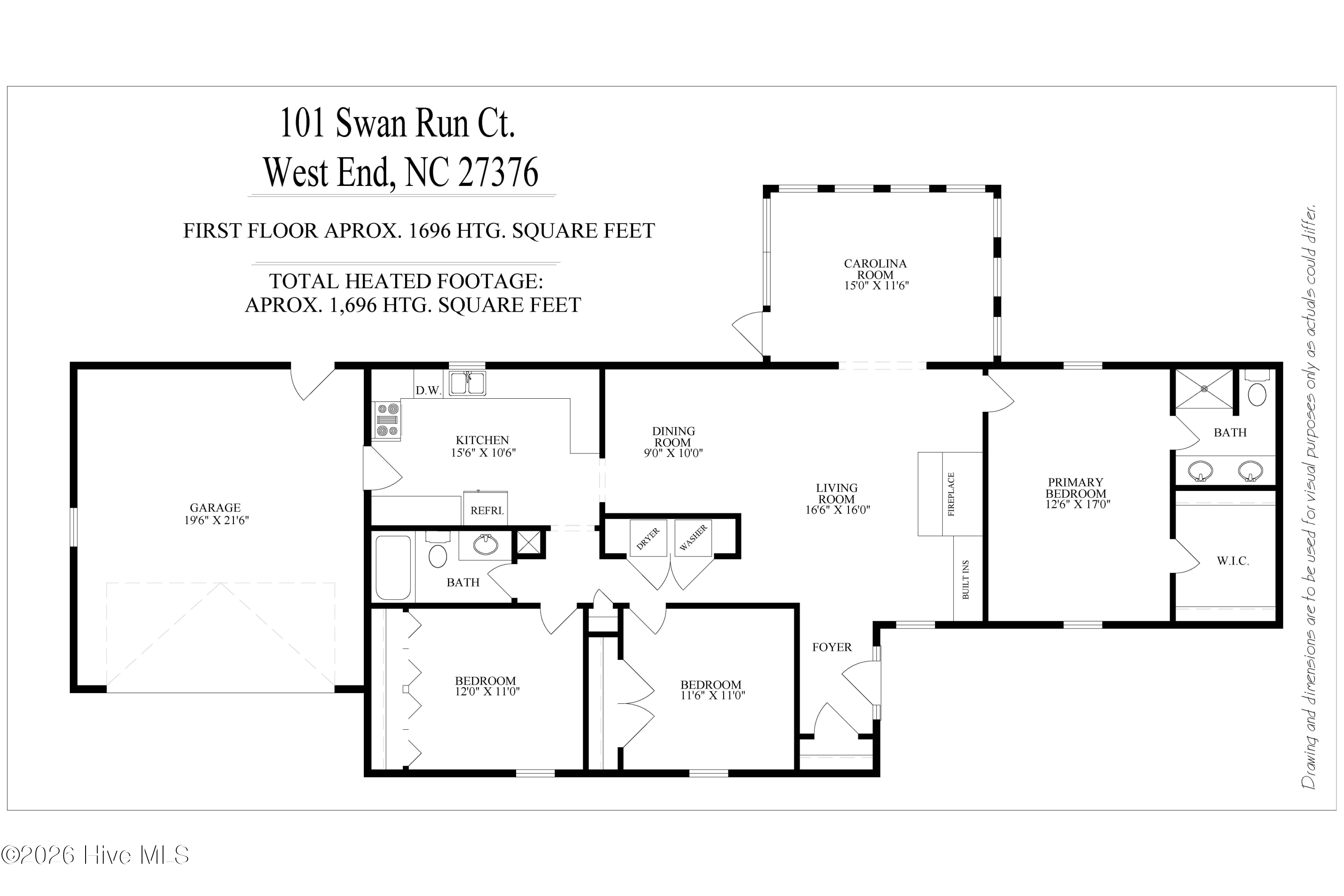 Exterior photo of 101 Swan Run Court, Seven Lakes, NC 27376. MLS: 100568117