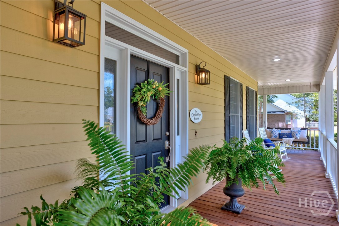 Partial front porch