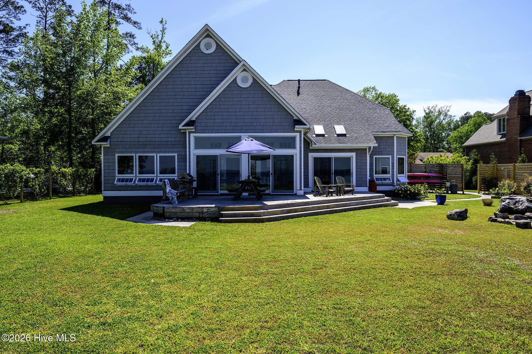 Rear Elevation of the Home