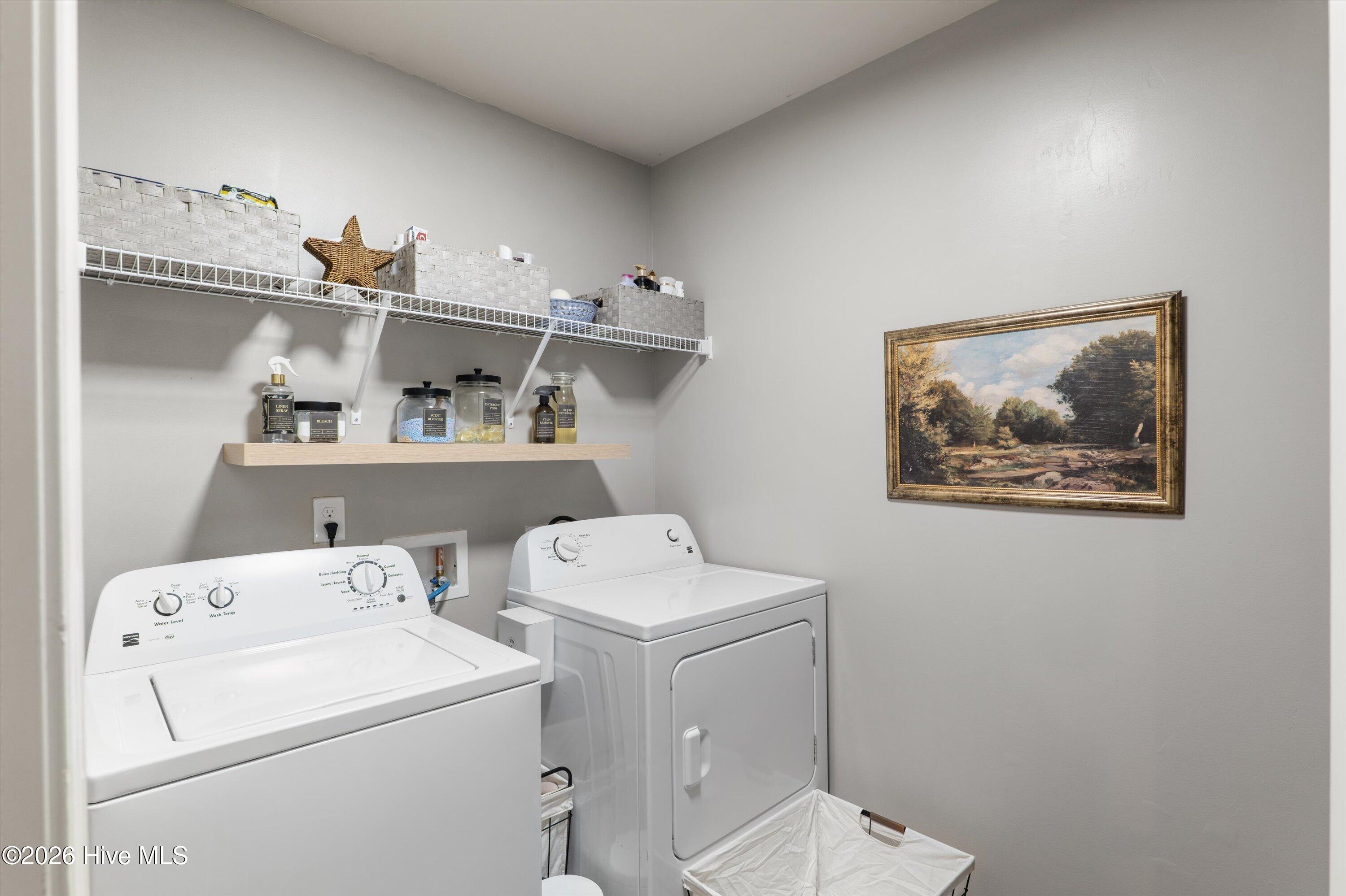 Upstairs laundry room