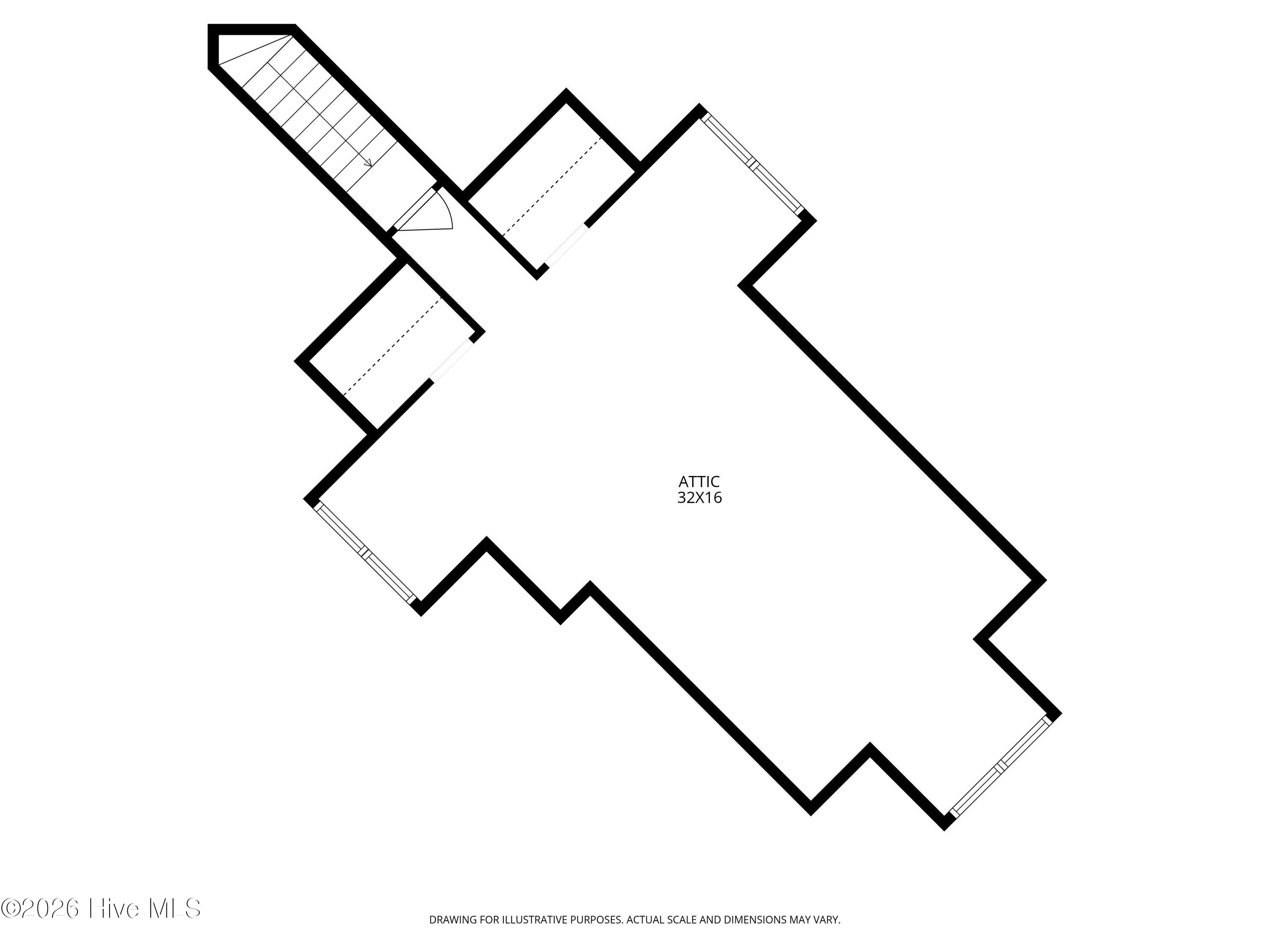 679sf Unfinished Space Over Garage