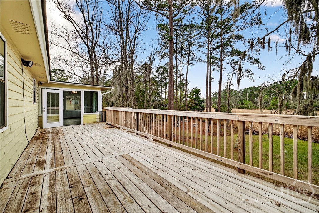 Second Story Deck off of Sunroom