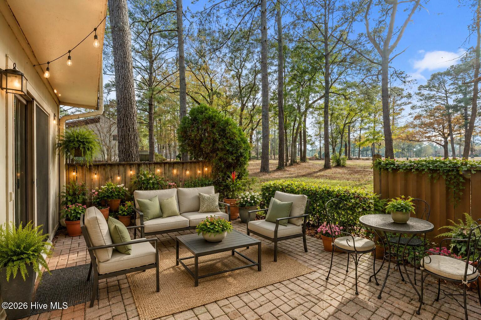 virtually staged patio