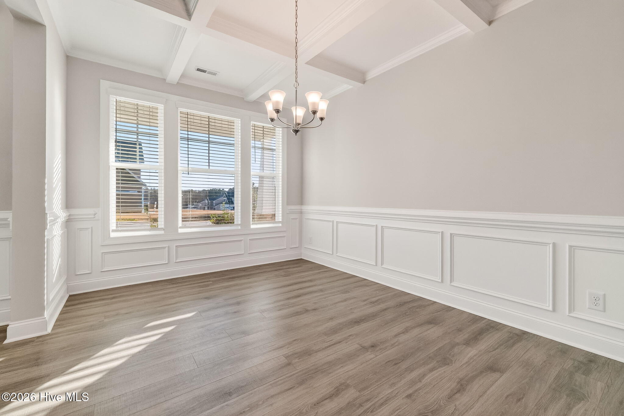 Formal Dining Room with Coffered Ceilings
