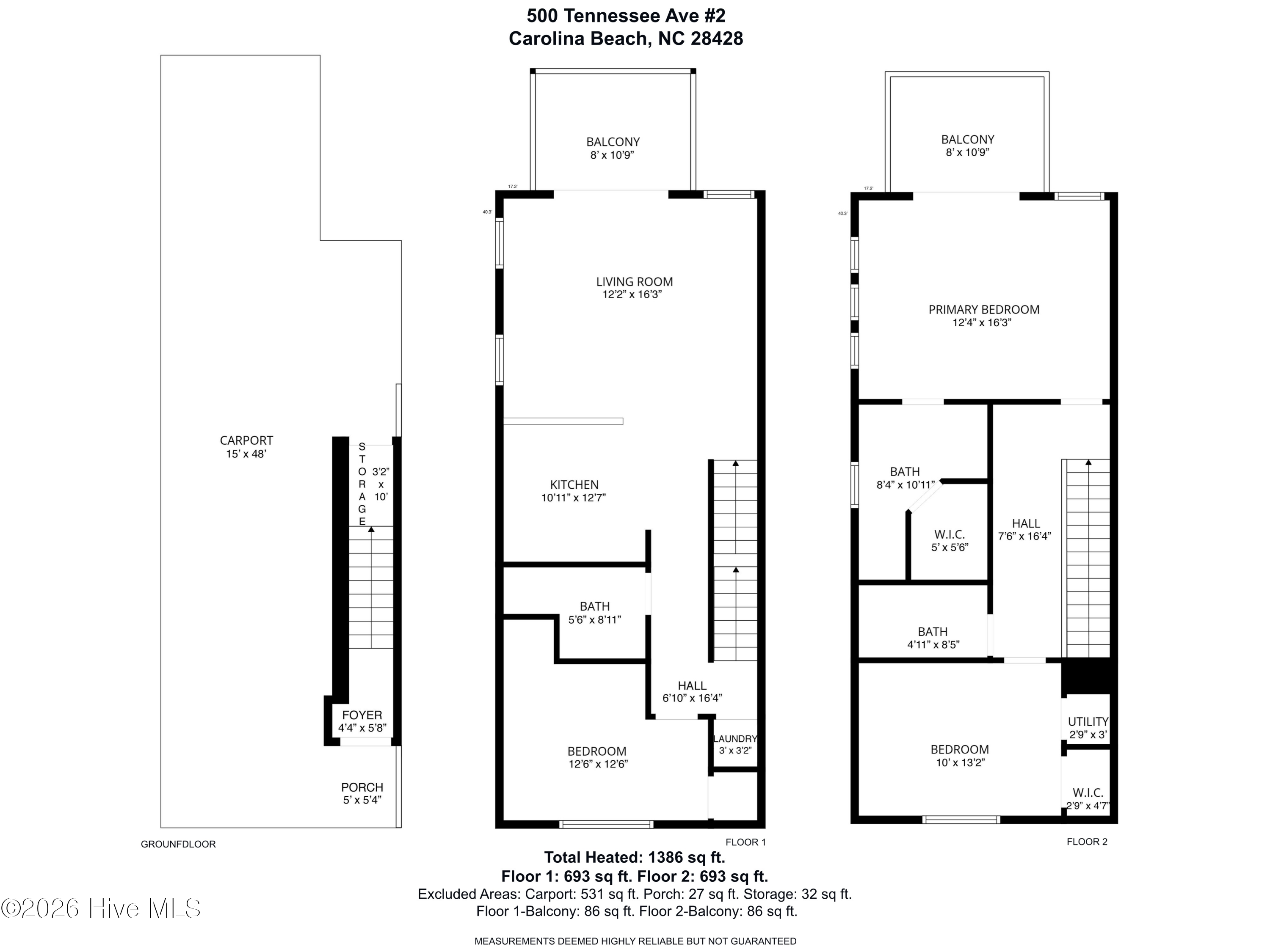 Condo For Sale - 500 Tennessee Avenue #UNIT 2<br/> Carolina Beach, NC 28428
