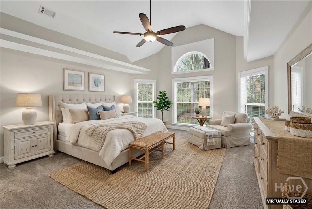 Primary Suite-virtually staged